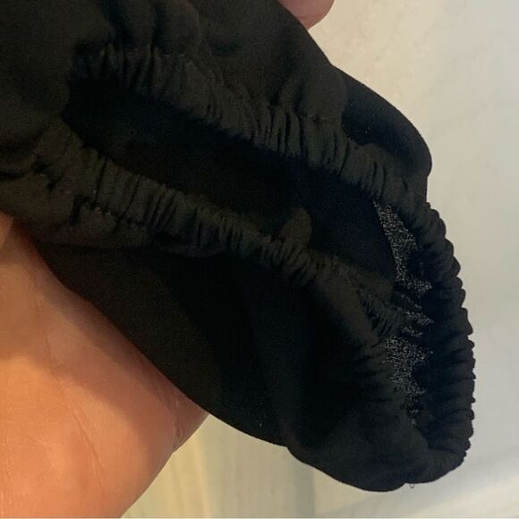 Show me your mumu crop top Tie front Wrap Black Sheer Size Small - Picture 6 of 11